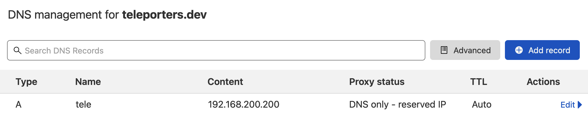 DNS 구성