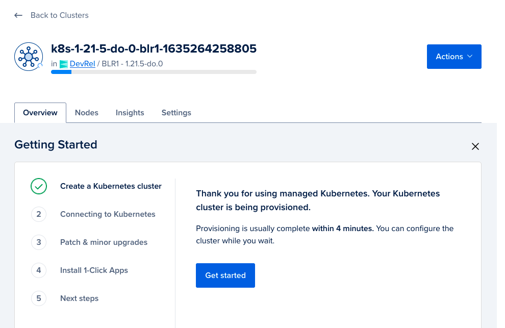 DigitalOcean Kubernetes 클라이언트
설정