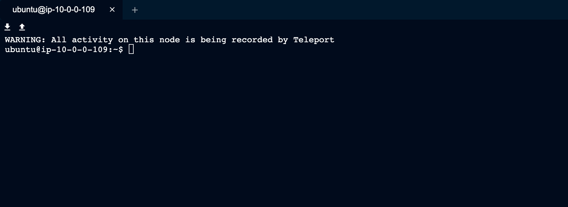업데이트된 MOTD가 포함된 Teleport
SSH