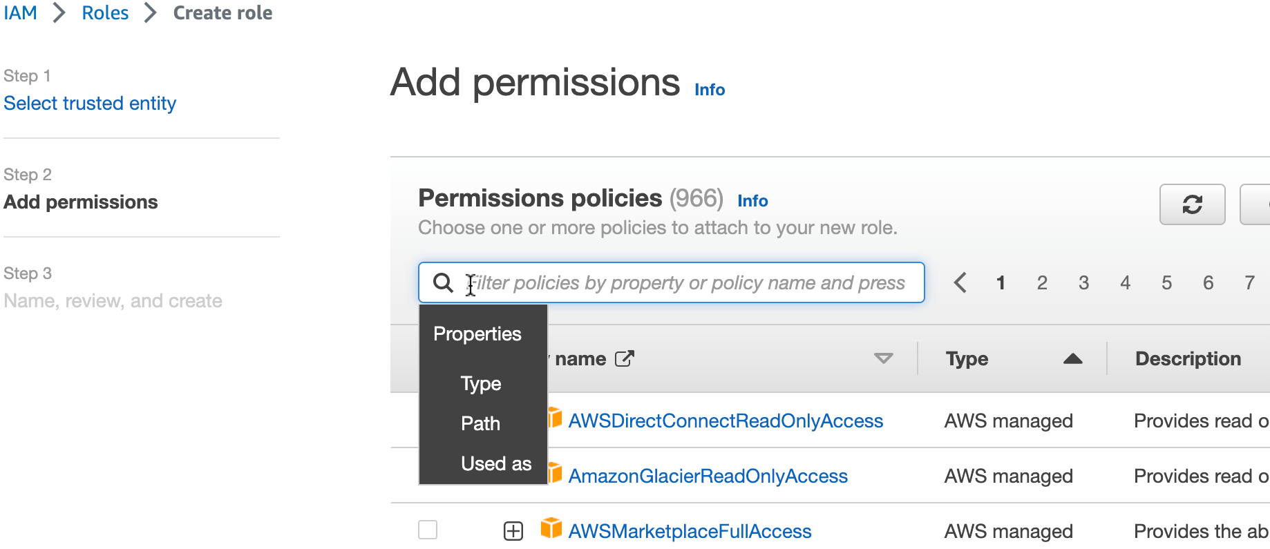 Role 생성 단계 2