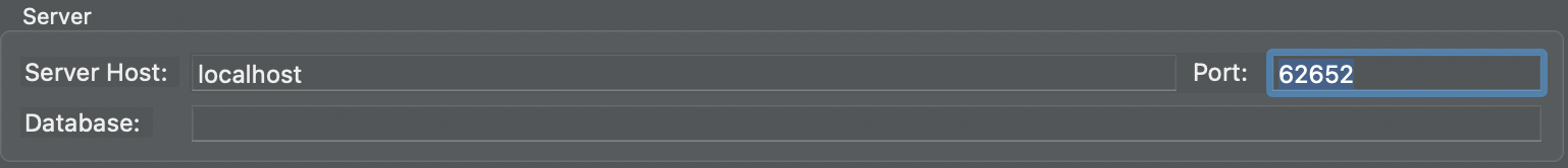 DBeaver 서버 구성 선택