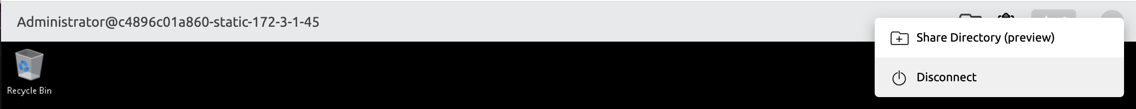 Windows 데스크탑에서 연결 종료하기