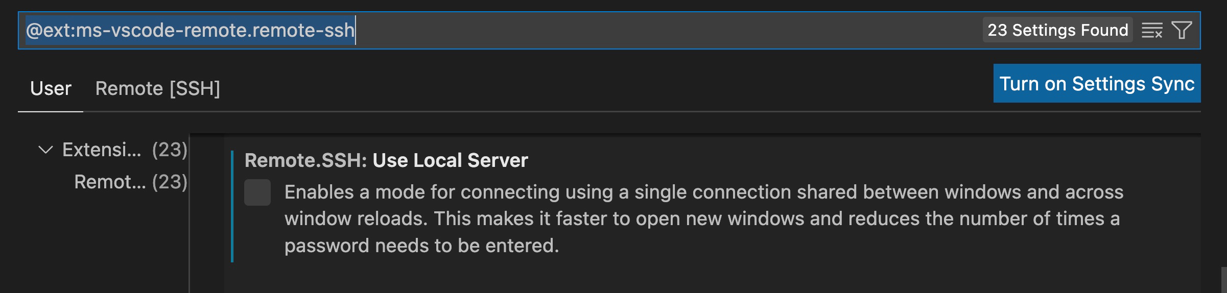 Remote SSH 확장 VS Code 설정